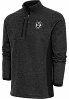 Antigua Atlanta United FC Mens Black Metallic Logo Course Pullover Jackets