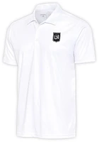 Antigua Los Angeles FC Mens Metallic Logo Tribute Short Sleeve Polo