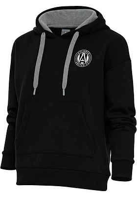 Antigua Atlanta United FC Womens Metallic Logo Victory Hooded Sweatshirt