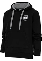 Antigua Los Angeles FC Womens Metallic Logo Victory Hooded Sweatshirt