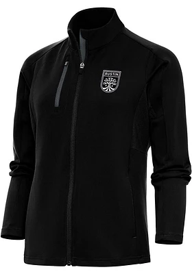 Antigua Austin FC Womens Metallic Logo Generation Light Weight Jacket