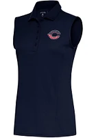 Antigua Cincinnati Reds Womens Navy Blue Tribute Polo Shirt