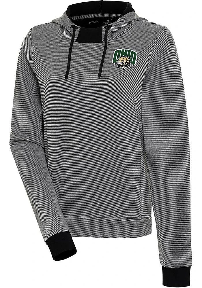 Antigua Ohio Bobcats Womens Axe Bunker Hooded Sweatshirt