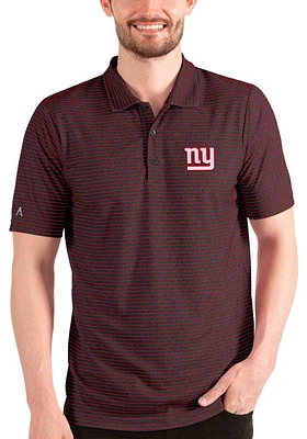 Antigua New York Giants Mens Black Esteem Short Sleeve Polo