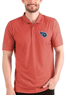 Antigua Tennessee Titans Mens Red Esteem Short Sleeve Polo