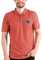 Antigua Tennessee Titans Mens Red Esteem Short Sleeve Polo
