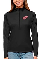 Antigua Detroit Red Wings Womens Tribute Qtr Zip Pullover