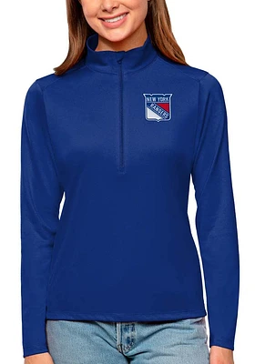 Antigua New York Rangers Womens Tribute Qtr Zip Pullover
