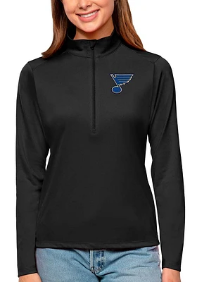 Antigua St Louis Blues Womens Tribute Qtr Zip Pullover