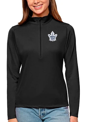 Antigua Toronto Maple Leafs Womens Tribute Qtr Zip Pullover