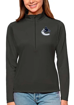 Antigua Vancouver Canucks Womens Tribute Qtr Zip Pullover