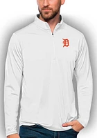 Antigua Detroit Tigers Mens Tribute Long Sleeve Qtr Zip Pullover