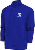 Antigua Dayton Flyers Mens Blue Basketball Generation Big and Tall Qtr Zip