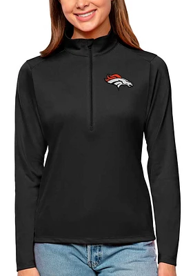 Antigua Denver Broncos Womens Tribute Qtr Zip Pullover