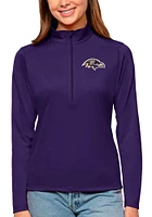 Antigua Baltimore Ravens Womens Tribute Qtr Zip Pullover