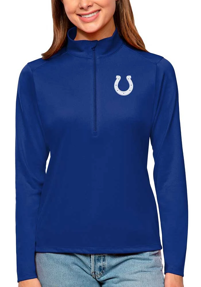 Antigua Indianapolis Colts Womens Tribute Qtr Zip Pullover
