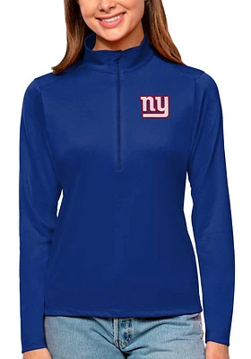 Antigua New York Giants Womens Tribute Qtr Zip Pullover