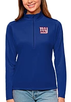 Antigua New York Giants Womens Tribute Qtr Zip Pullover
