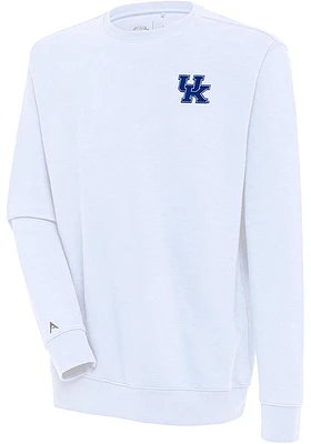 Antigua Kentucky Wildcats Mens Victory Long Sleeve Crew Sweatshirt