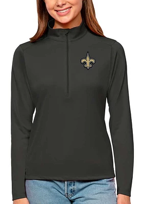 Antigua New Orleans Saints Womens Tribute Qtr Zip Pullover