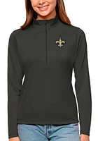 Antigua New Orleans Saints Womens Tribute Qtr Zip Pullover