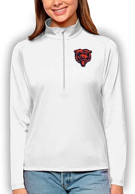Antigua Chicago Bears Womens Tribute Qtr Zip Pullover