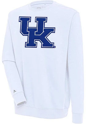 Antigua Kentucky Wildcats Mens Full Front Victory Long Sleeve Crew Sweatshirt