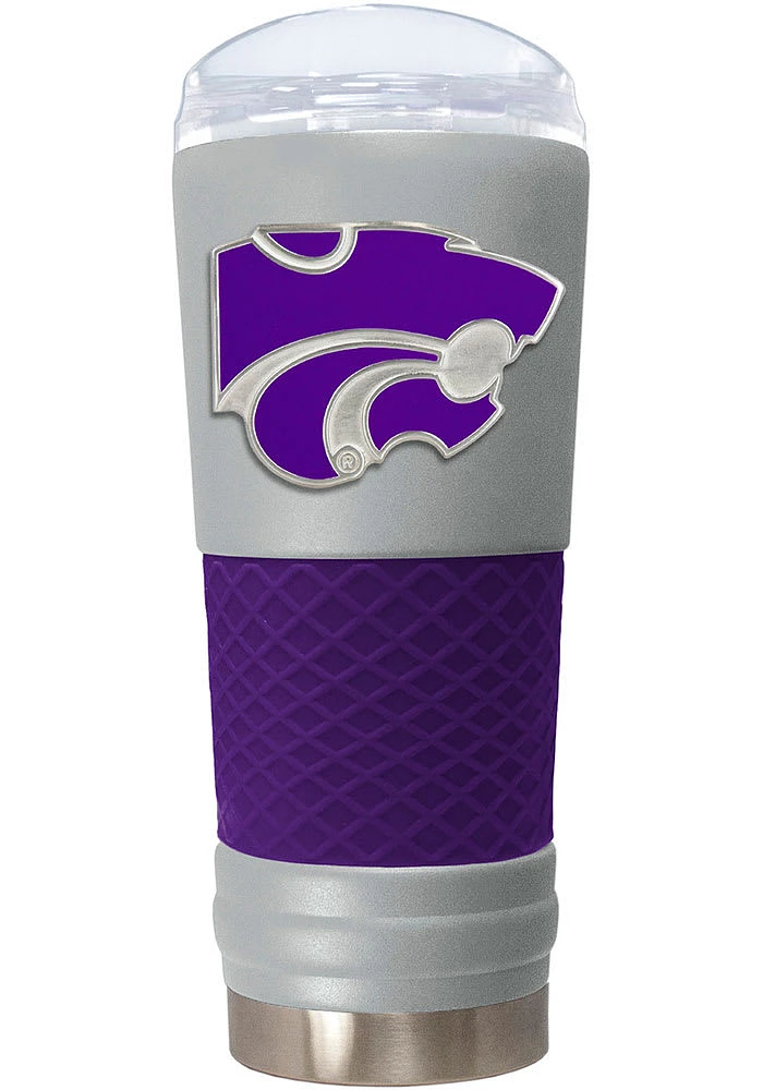 K-State Wildcats The Draft Emblem Logo 24oz Stainless Steel Tumbler - Grey