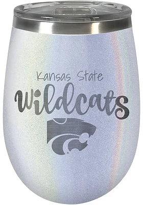 K-State Wildcats 10oz Opal Script Logo Stainless Steel Stemless