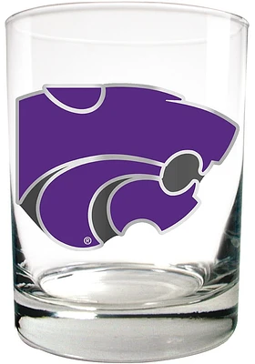 K-State Wildcats 14oz Emblem Rock Glass - Purple