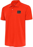 Antigua Cincinnati Bengals Mens Tonal Logo Tribute Short Sleeve Polo