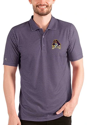 Antigua East Carolina Pirates Mens Purple Esteem Short Sleeve Polo