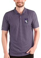 Antigua Northwestern Wildcats Mens Purple Esteem Short Sleeve Polo