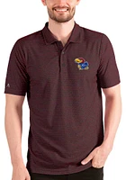 Antigua Kansas Jayhawks Mens Esteem Short Sleeve Polo