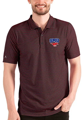 Antigua SMU Mustangs Mens Esteem Short Sleeve Polo
