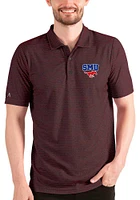 Antigua SMU Mustangs Mens Black Esteem Short Sleeve Polo