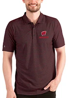 Antigua Wisconsin Badgers Mens Black Esteem Short Sleeve Polo
