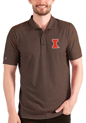 Antigua Illinois Fighting Illini Mens Esteem Short Sleeve Polo