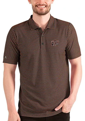 Antigua UTEP Miners Mens Black Esteem Short Sleeve Polo