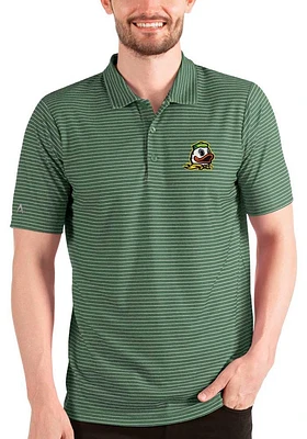 Antigua Oregon Ducks Mens Green Esteem Short Sleeve Polo