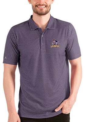 Antigua James Madison Dukes Mens Purple Esteem Short Sleeve Polo