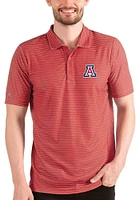 Antigua Arizona Wildcats Mens Red Esteem Short Sleeve Polo