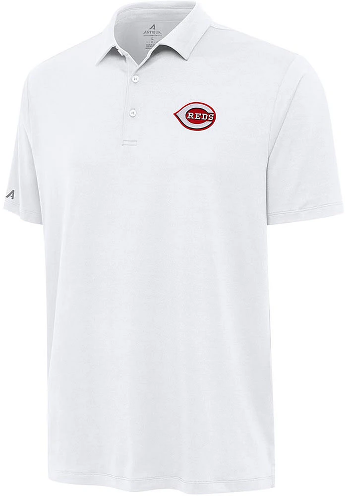 Antigua Cincinnati Reds Mens Reprocess Recycled Short Sleeve Polo