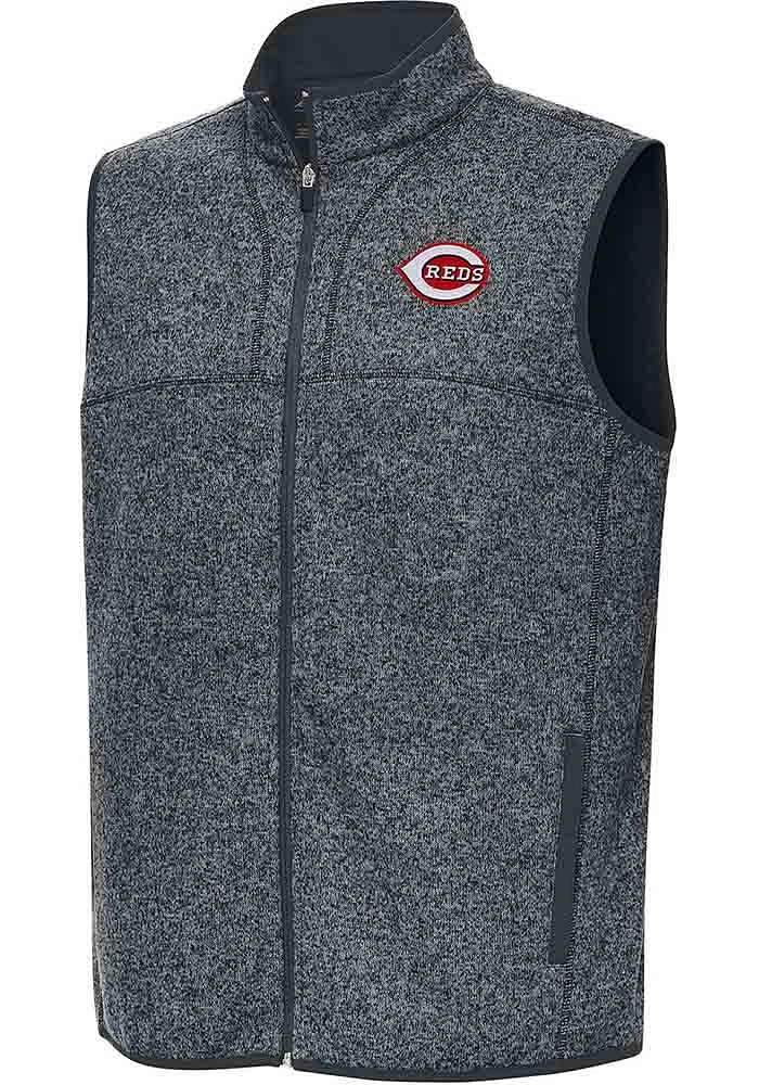 Antigua Cincinnati Reds Mens Fortune Sleeveless Jacket