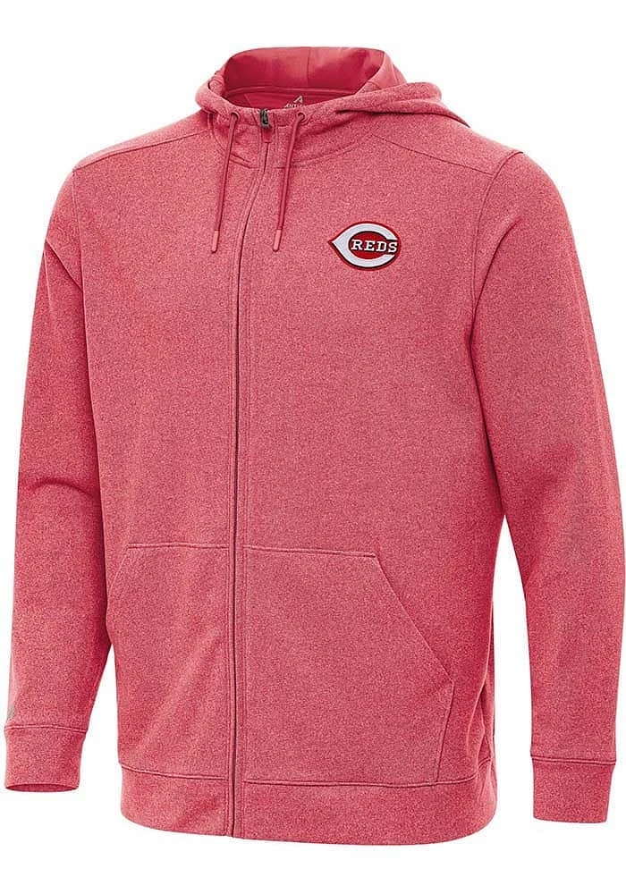 Antigua Cincinnati Reds Mens Red Effortless Long Sleeve Full Zip Jacket