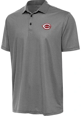 Antigua Cincinnati Reds Mens White Rings Short Sleeve Polo