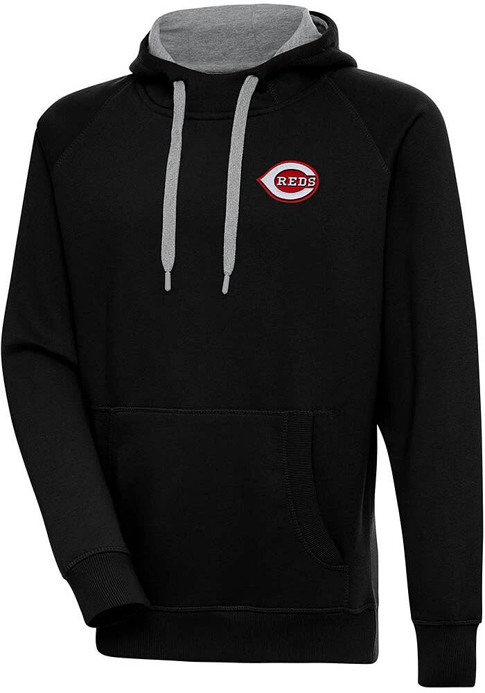 Antigua Cincinnati Reds Mens Victory Big and Tall Hooded Sweatshirt