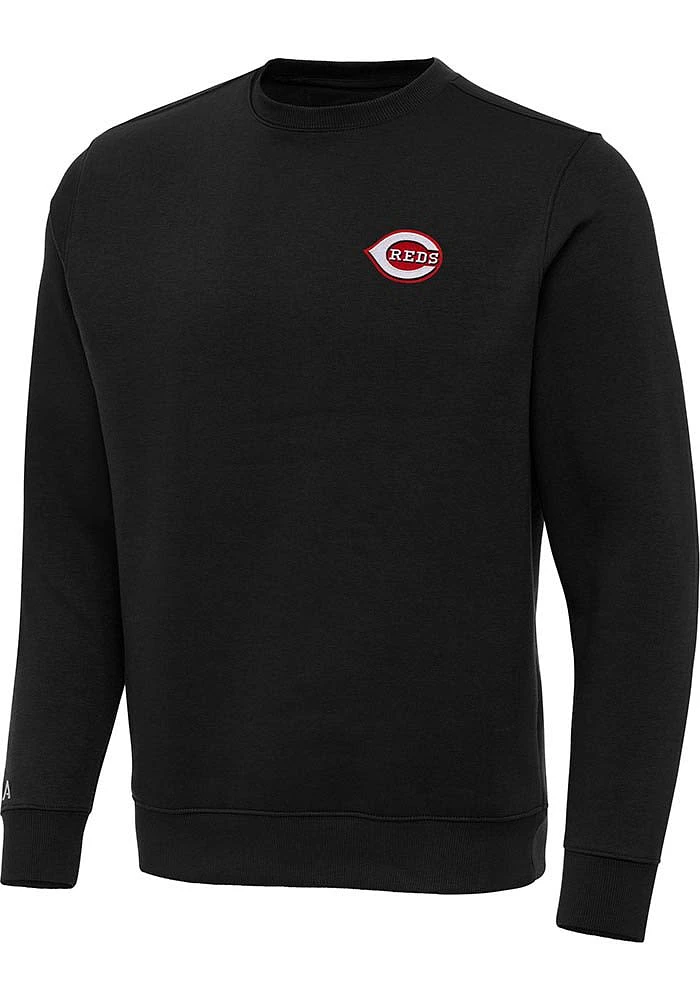 Antigua Cincinnati Reds Mens Victory Big and Tall Crew Sweatshirt