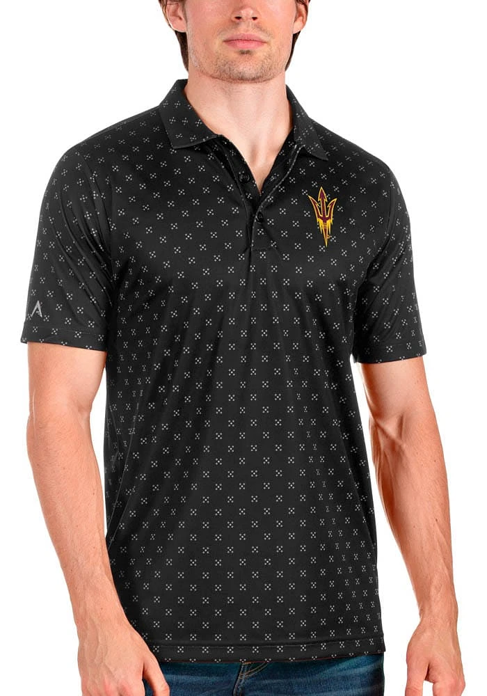 Antigua Arizona State Sun Devils Mens Spark Short Sleeve Polo