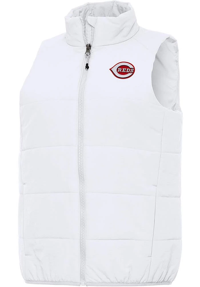 Antigua Cincinnati Reds Womens White Experience Vest